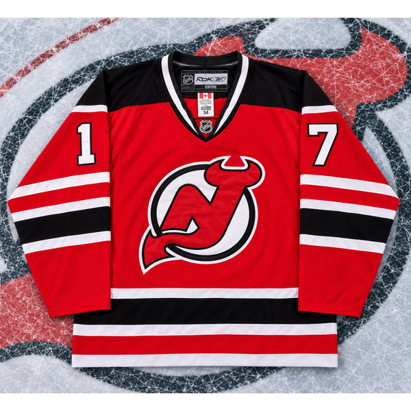 New Jersey Devils Ilya Kovalchuk #17 Reebok CCM NHL Jersey Sz 54 XL Fight Strap