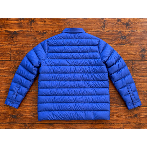Patagonia New Belgium Brewing Silent Down Shirt Jacket Blue XL Puffer Rare
