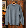 Ben Silver Vintage Shetland Wool Shag Sweater Men's M Blue Melange Scotland NWT