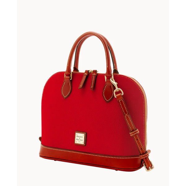 Dooney & Bourke Zip Zip Satchel R343 Red NWT Dustbag Certs Serial# M0660770 VTG