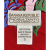 Banana Republic Safari Travel Hawaiian Shirt Floral Rayon Red Sz. Small Vintage