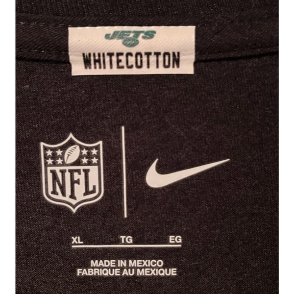 New York Jets Nike Crucial Catch T-Shirt Team Issued Aaron Whitecotton Sz. XL