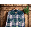 Diesel Y2K Western Pearl Snap Plaid Shirt L Cowboy Grunge Streetwear EUC