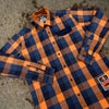 Red Bull KTM Racing Team Flannel Shirt 2XL Orange Plaid Button Up NWOT Moto