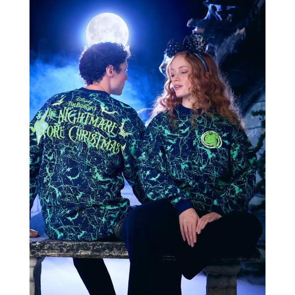 Disney Oogie Boogie Glow Dark Spirit Jersey XS NWOT Nightmare Before Christmas