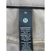 Lululemon ABC Slim-Fit Trouser Warpstreme Stone Khaki Men’s 34x36 NWOT 5 Pocket