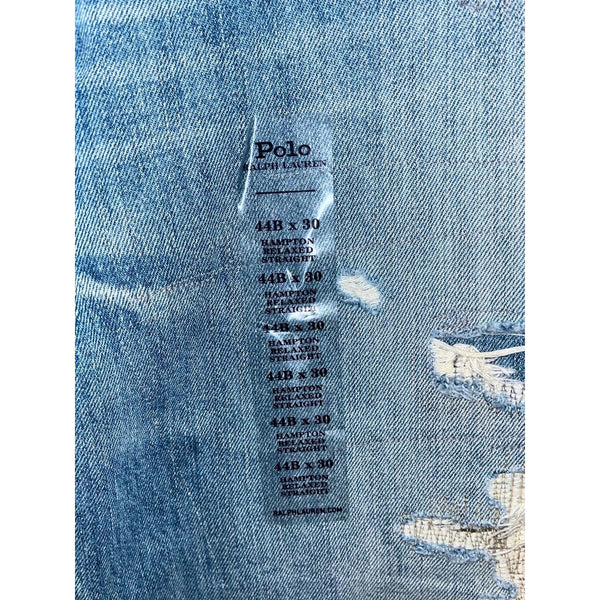Polo Ralph Lauren Hampton Relaxed Straight Distressed Camo Jeans 44B x 30 NWT