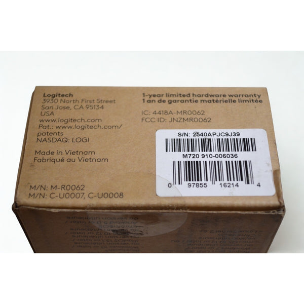 Logitech M720 Triathlon Wireless Bluetooth Mouse Black 910-006036 NIB