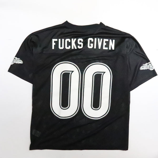 Kid Rock American Badass Football Jersey XL Black Y2K 0 F's Given Vintage