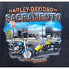 Harley Davidson Life Begins When You Get One Sacramento XL Hanes Beefy-T Biker T