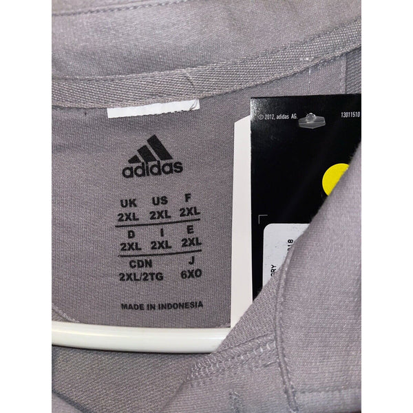 Rutgers University Scarlet Knights Polo Shirt 2XL Adidas NCAA NWT MSRP $67