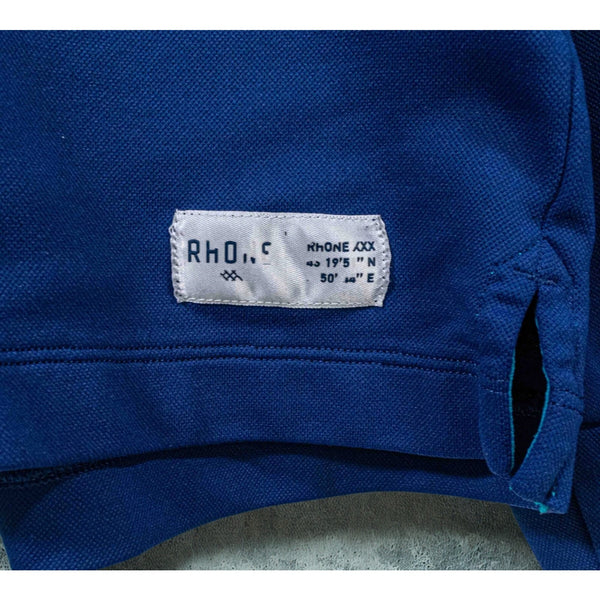 Rhone Session Mock Neck Pullover Sweater Blue XL Performance Athleisure EUC
