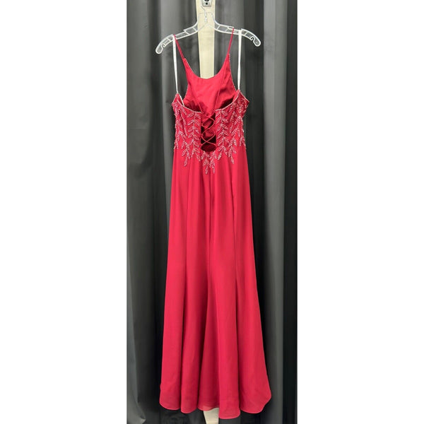 Adrianna Papell 40216 Cutout Back Bridesmaid Dress 14 Claret NWT $350 (SAMPLE)