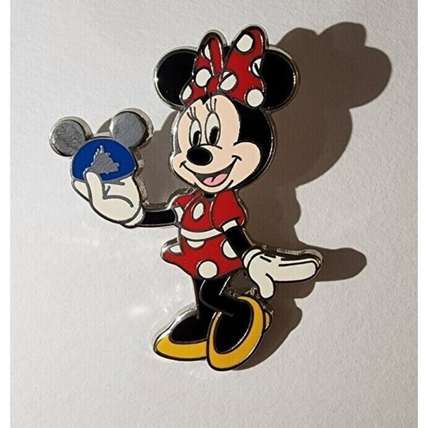 Disney Minnie Mouse Holding Mickey Silver Ears Hat 2009 Trading Pin #67010