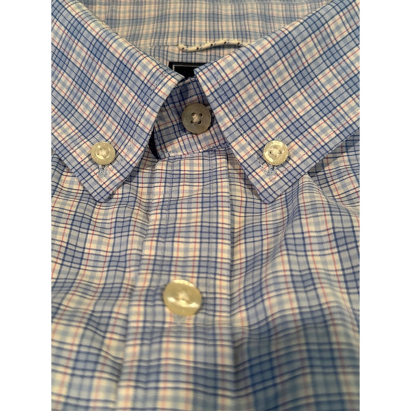 Vineyard Vines Performance Tucker Slim Fit Plaid Button Down Shirt Size XL