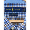 Polo Ralph Lauren Shirt L Slim Fit Check 100% Cotton Stretch Pony Logo