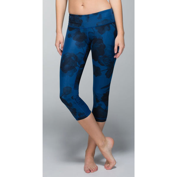 Lululemon Wunder Under Pant Full-On Luxtreme Jumbo Inky Floral Black Inkwell 6