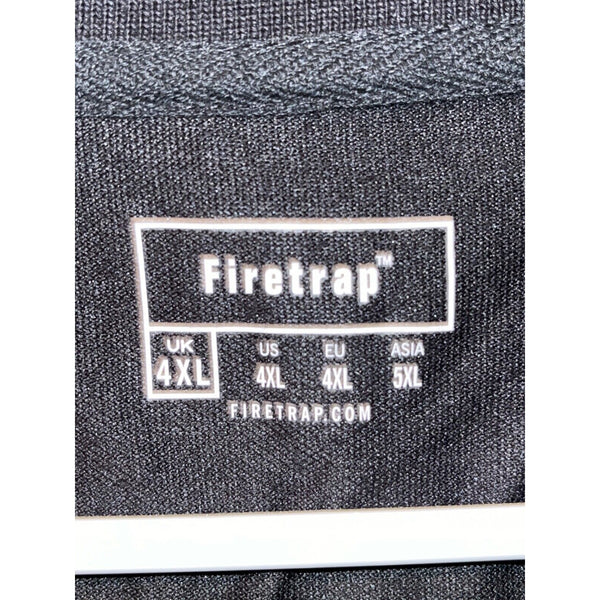 Firetrap Mens Lazer Polo Shirt Black Red Sz. 4XL