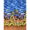 Kys Hawaiian Shirt Mens Large Motorcycle Palms Short Sleeve Camp Vintage