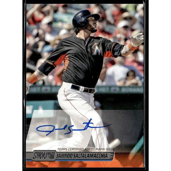 Jarrod Saltalamacchia 2014 MLB Stadium Club #SCA-JSA Autographs HS