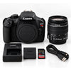 Canon EOS Rebel T5 DSLR Camera 18MP w/18-55mm Lens Box 64GB Tested