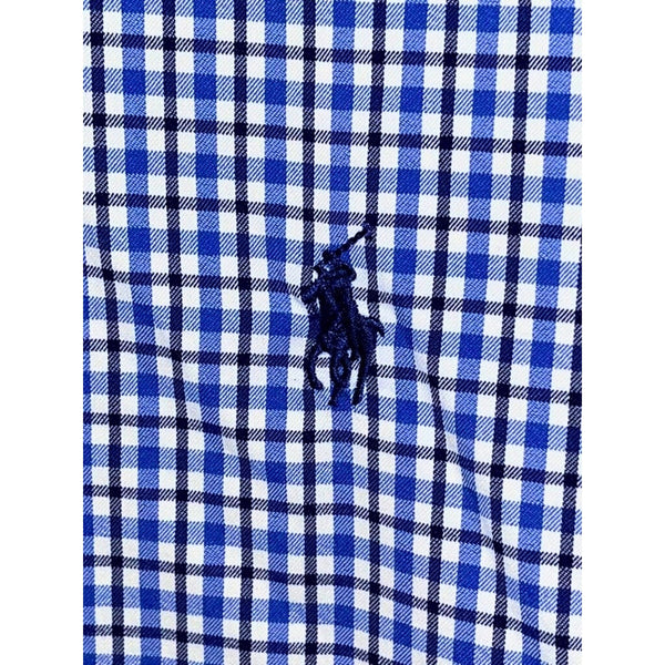 Polo Ralph Lauren Classic Fit Performance Blue Check Button-Down Shirt 2XL NWT