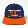 Syracuse University Orange Vintage 90s The Game Snapback Hat Navy Orange SU
