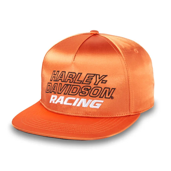 Harley Davidson Screamin' Eagle Satin Adjustable Baseball Cap Orange 97609-24VM