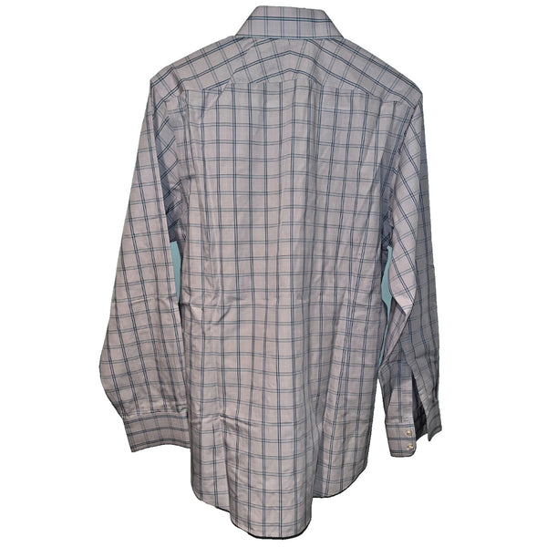 Charles Tyrwhitt Dress Shirt Non Iron Tailored Fit Check Men's 16/34