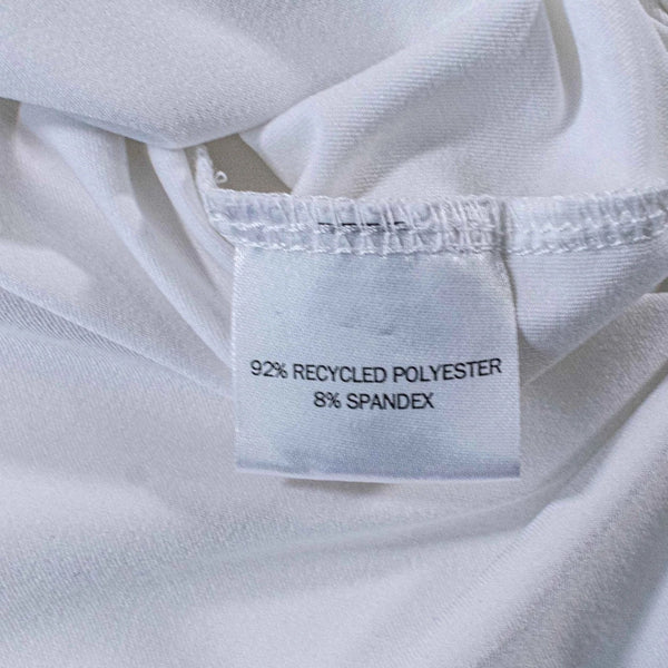 Peter Millar Summer Comfort CNBC Polo Shirt White Performance Golf Large NWOT