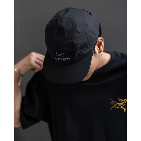 Arc'teryx Gore Tex 5 Panel Performance Cap Lightweight Outdoor Hat Black