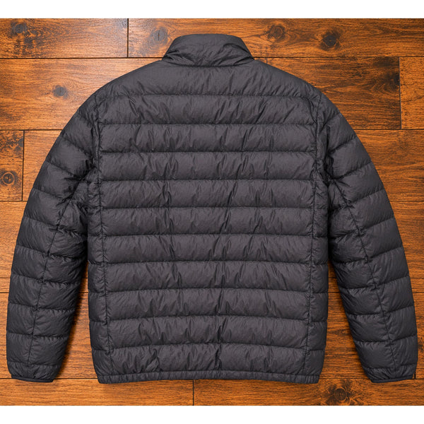 Polo Ralph Lauren Down Puffer Jacket Packable Full Zip Men's M Grey 90% Down