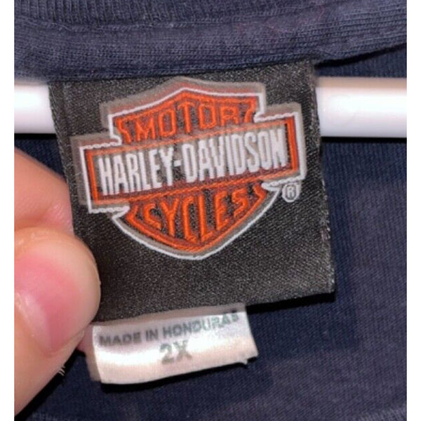 Harley Davidson Olathe Kansas 2XL Rare Biker Ladies Long Sleeve T Shirt