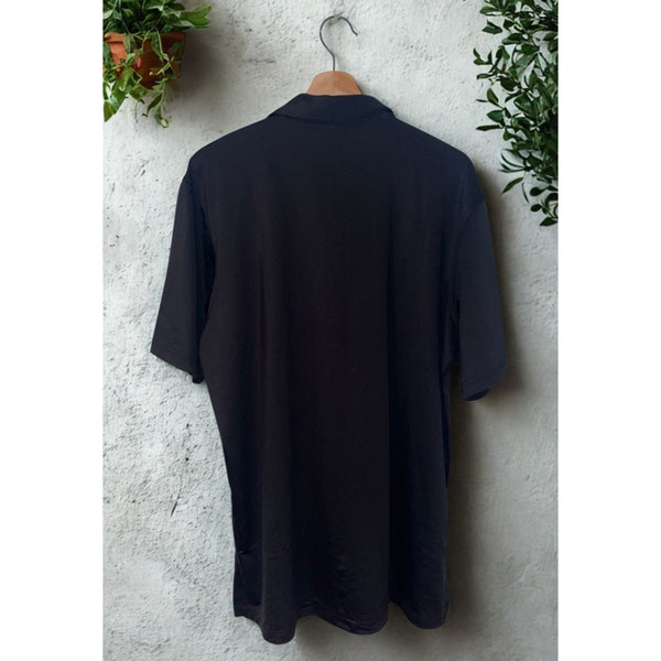 Peter Millar Summer Comfort Presidio AWS Polo Shirt L Black Performance NWOT