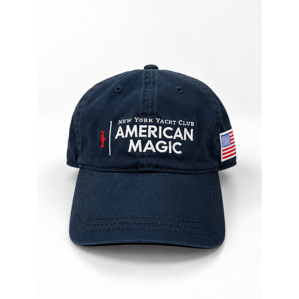New York Yacht Club American Magic Helly Hansen Hat Navy USA Sailing Cap Rare