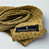Ermenegildo Zegna 100% Silk Tie Made Italy Gold Medallion Luxury Designer