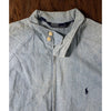 Polo Ralph Lauren Denim Harrington Jacket Mens L Full Zip Blue Vintage 1980s
