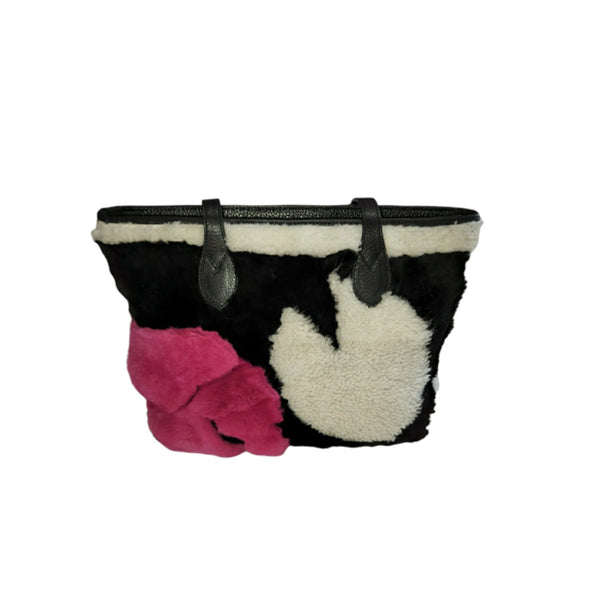Elboque Couture Handmade Merino Sheepskin Shearling Bag NWT RARE