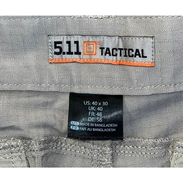 5.11 Tactical Stryke Pants Mens 40x30 Khaki Cargo Ripstop Regular Fit EUC