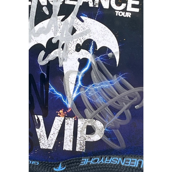 Queensryche Signed VIP Pass Ticket Volume & Vengeance Tour 2025 Grillo Wilton EJ