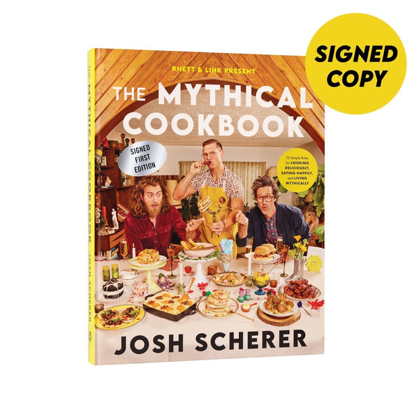 Mythical Cookbook Signed By Rhett & Link & Chef Josh Scherer GMM Good Morning