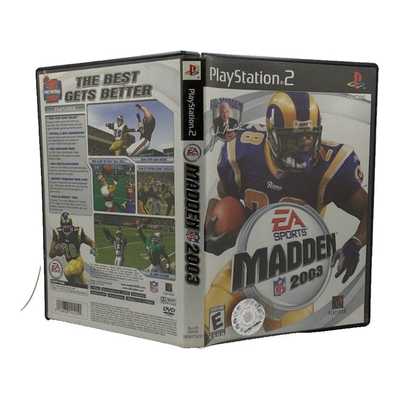 MADDEN 2002 PLAYSTATION 2 PS2 COMPLETE IN BOX W/ MANUAL CIB