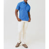 Peter Millar Seaside Waves Fins Cotton Stretch Shirt XL NWOT MSRP $145 Blue