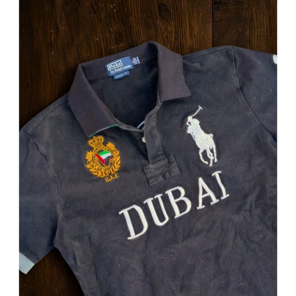 Polo Ralph Lauren Big Pony Dubai Rugby Shirt UAE Crest Classic Fit XL Vintage