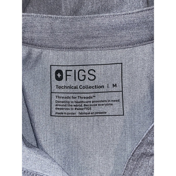 FIGS Technical Collection Rafaela Top M & Zamora Jogger L Tall Graphite Set NWOT