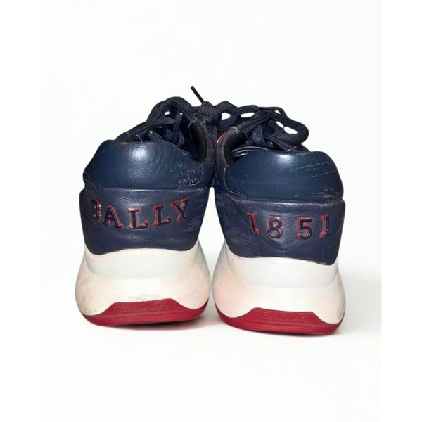 Bally Daryn-T Sneakers Men’s 11D Mesh Leather Red Ink Shoes MSRP $630