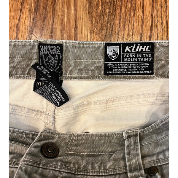 Kuhl Rydr Pants Mens 38x32 Sunfaded Patina Dye Canvas Gorpcore Outdoor Work