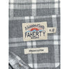 Faherty Brand Seaview Flannel Shirt Mens XL Gray White Plaid Organic Cotton