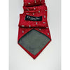 Christian Dior Monsieur Geometric Red Silk Tie Made in USA Fabric VTG
