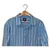 Roots Multi Colored Striped Button Up Shirt Mens Sz. XL Blue EUC